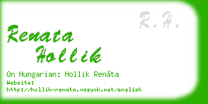 renata hollik business card